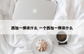 西加一横读什么 一个西加一横读什么